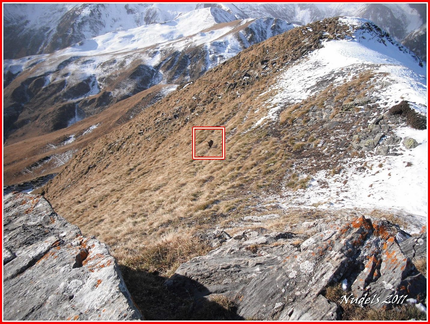 Un día en la montaña Era Entecada (2.267 m.) el 14 de diciembre de 2011.